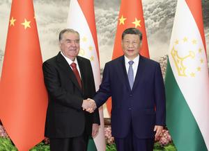 CHINA-BEIJING-XI JINPING-PRESIDENTE TAYIKO-CONVERSACIONES