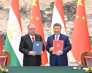 CHINA-BEIJING-XI JINPING-PRESIDENTE TAYIKO-CONVERSACIONES