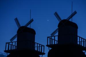 CHINA-HEILONGJIANG-VISTA DEL CIELO-VENUS Y JUPITER