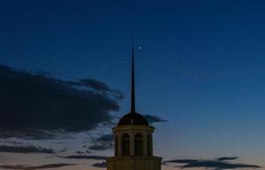 CHINA-HEILONGJIANG-VISTA DEL CIELO-VENUS Y JUPITER