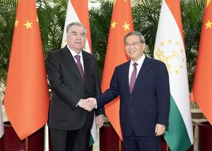 CHINA-BEIJING-LI QIANG-PRESIDENTE TAYIKO-REUNION