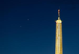 CHINA-HEILONGJIANG-VISTA DEL CIELO-VENUS Y JUPITER