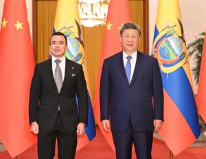 CHINA-BEIJING-XI JINPING-PRESIDENTE ECUATORIANO-CONVERSACIONES