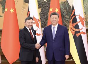 CHINA-BEIJING-XI JINPING-BRUNEI-PRINCIPE HEREDERO-REUNION