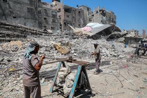 MEDIO ORIENTE-CIUDAD DE GAZA-VIDA COTIDIANA