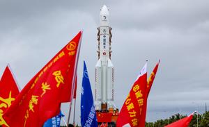 CHINA-HAINAN-WENCHANG-SONDA LUNAR CHANG'E 7-TRASLADO-SITIO DE LANZAMIENTO