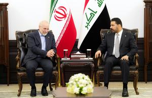 IRAK-BAGDAD-PRESIDENTE DEL PARLAMENTO IRANI-VISITA