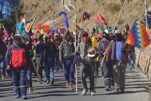 BOLIVIA-EL ALTO-MANIFESTACION
