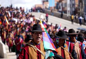 BOLIVIA-EL ALTO-MARCHA