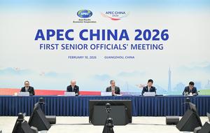 CHINA-GUANGDONG-GUANGZHOU-WANG YI-APEC-REUNION DE ALTOS FUNCIONARIOS