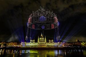 HUNGRIA-BUDAPEST-DIA NACIONAL-CELEBRACIONES-ESPECTACULO NOCTURNO