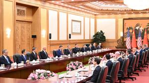 CHINA-BEIJING-XI JINPING-EEUU-TRUMP-CONVERSACIONES