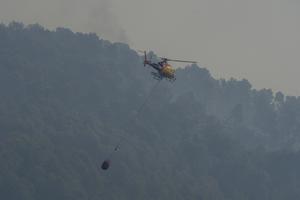ESPAÑA-BARCELONA-INCENDIO FORESTAL