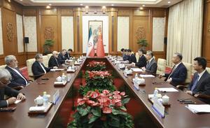 CHINA-BEIJING-WANG YI-MINISTRO DE RELACIONES EXTERIORES DE IRAN-CONVERSACIONES
