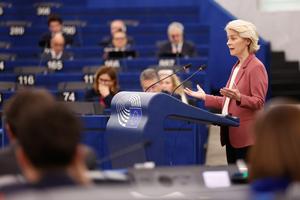 FRANCIA-ESTRASBURGO-PARLAMENTO EUROPEO-VON DER LEYEN-CONFLICTO DE MEDIO ORIENTE-PRECIOS DE LA ENERGIA