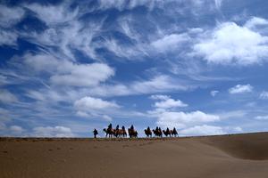 CHINA-GANSU-DUNHUANG-PAISAJE-TURISMO