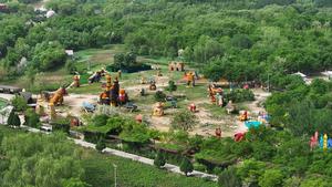 CHINA-NINGXIA-YINCHUAN-PARQUE DE HUMEDALES-PAISAJE