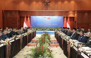 INDONESIA-YAKARTA-CHINA-DIALOGO CONJUNTO ENTRE LOS MINISTROS DE RELACIONES EXTERIORES Y DE DEFENSA
