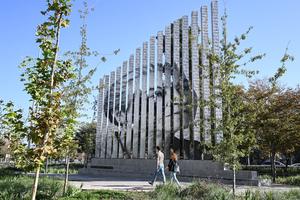 CHILE-SANTIAGO-NATALICIO-MONUMENTO-GABRIELA MISTRAL