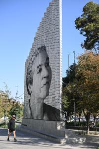 CHILE-SANTIAGO-NATALICIO-MONUMENTO-GABRIELA MISTRAL