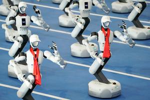 CHINA-BEIJING-JUEGOS MUNDIALES DE ROBOTS HUMANOIDES-CEREMONIA DE INAUGURACION
