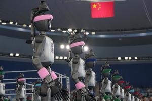 CHINA-BEIJING-JUEGOS MUNDIALES DE ROBOTS HUMANOIDES-CEREMONIA DE INAUGURACION