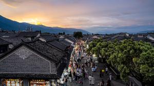 CHINA-YUNNAN-DALI-POBLADO ANTIGUO-TURISMO
