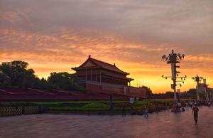 CHINA-BEIJING-AMANECER