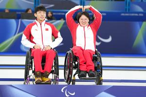 ITALIA-CORTINA D'AMPEZZO-JUEGOS PARALIMPICOS DE INVIERNO-CURLING EN SILLA DE RUEDAS-DOBLES MIXTOS