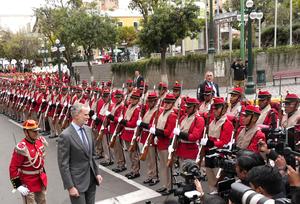 BOLIVIA-LA PAZ-REY DE ESPAÑA-VISITA OFICIAL