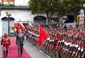 BOLIVIA-LA PAZ-REY DE ESPAÑA-VISITA OFICIAL
