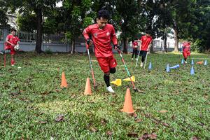 INDONESIA-YAKARTA-FUTBOL-JUGADORES AMPUTADOS