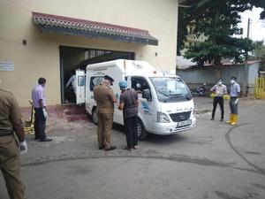 SRI LANKA-GALLE-CUERPOS DE MARINEROS IRANIES-REPATRIACION