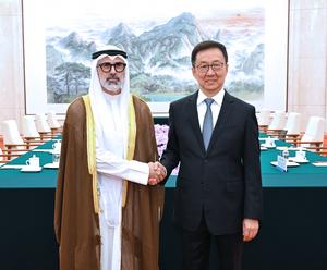CHINA-BEIJING-HAN ZHENG-KUWAIT-MINISTRO DE ASUNTOS EXTERIORES-REUNION