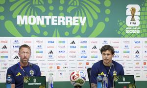 MEXICO-MONTERREY-COPA MUNDIAL DE LA FIFA 2026-CONFERENCIA DE PRENSA-SUECIA VS TUNEZ