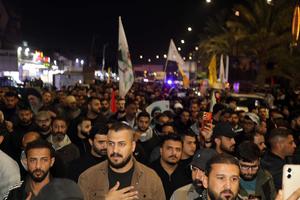 IRAK-BAGDAD-MIEMBROS DE GRUPO PARAMILITAR-FUNERAL