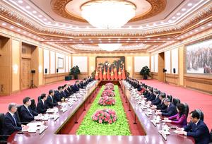 CHINA-BEIJING-XI JINPING-VIETNAM-TO LAM-CONVERSACIONES