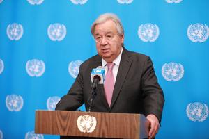 ONU-GUTERRES-ENCUENTRO CON LA PRENSA-TRANSPORTE MARITIMO