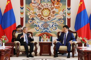 MONGOLIA-ULAN BATOR-PRESIDENTE-CHINA-WANG YI-REUNION