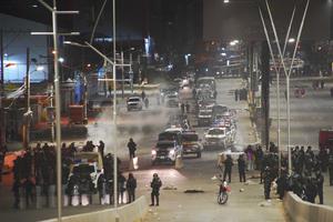 BOLIVIA-EL ALTO-BLOQUEOS-ENFRENTAMIENTOS