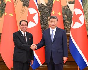 CHINA-BEIJING-XI JINPING-PRIMER MINISTRO DEL GABINETE DE LA RPDC-REUNION