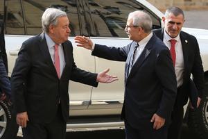 LIBANO-BEIRUT-ONU-ANTONIO GUTERRES-VISITA