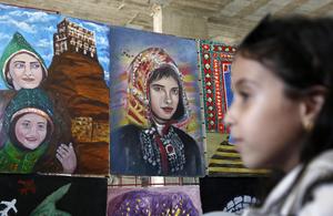 YEMEN-SANA-EXPOSICION DE ARTE-PATRIMONIO Y CULTURA