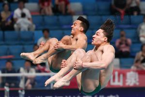 CHINA-BEIJING-CLAVADOS-COPA DEL MUNDO DE WORLD AQUATICS-SUPERFINAL-3M SINCRONIZADO MASCULINO