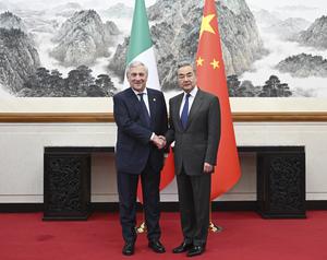 CHINA-BEIJING-WANG YI-ITALIA-ANTONIO TAJANI-REUNION