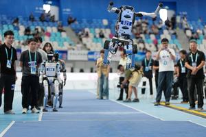 CHINA-BEIJING-JUEGOS MUNDIALES DE ROBOTS HUMANOIDES