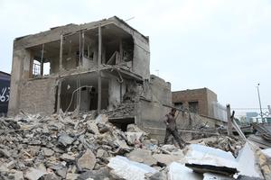 IRAN-TEHERAN-EDIFICIOS DESTRUIDOS