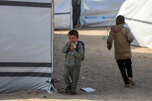 MEDIO ORIENTE-GAZA-BEIT LAHIA-NIÑOS DESPLAZADOS