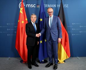 ALEMANIA-MUNICH-CHINA-WANG YI-CANCILLER ALEMAN-REUNION