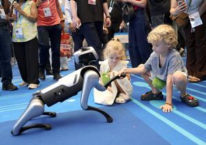 CHINA-GUANGDONG-GUANGZHOU-139 FERIA DE CANTON-ROBOTS DE SERVICIO